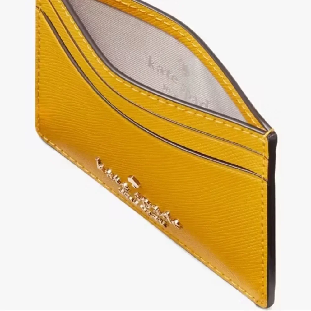 Kate Spade Leather Madison Small Slim Card Holder Wallet Bag Purse